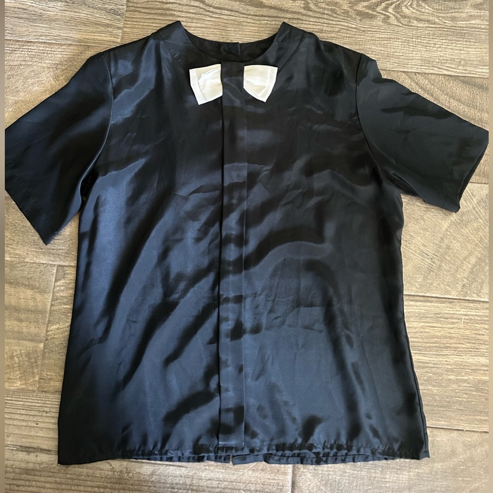 Vintage 80s Satin Button up (back buttons)